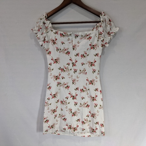 Princes Polly Ruffles Off the Shoulder Floral Mini Dress Size 2 - Picture 9 of 11